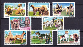 Фауна Фауна ^/--/^ Фауна .  Румыния  1990 г  MNH  - породы собак ^_^^^ Румунія 1990 MNH - породи собак - фото фото фото