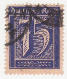 Веймарська республіка Веймарская республика ^/--/^ Германия    ( Рейх) 1922 г. №  183 гашеная ^_^^^ Німеччина (Рейх) 1922 р. No 183 гашена - фото фото фото