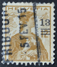 Інше Другое ^/--/^ Швейцария Стандарт Гельвеция Надпечатка Scott 187 1915 ^_^^^ Швейцарія Стандарт Гельвеція Надпечатка Scott 187 1915 - фото фото фото