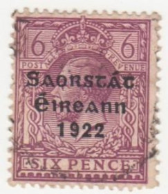 Ірландія Ирландия ^/--/^ Ирландия  1922   г. № 37 гашеная ^_^^^ Ірландія 1922 р. No 37 гашена - фото фото фото