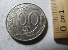 Італія і Ватикан Италия и Ватикан ^/--/^ 100 Лір Лир Італія Италия ITALIANA 1996 рік ^_^^^ 100 Лир Лир Италия ITALIANA 1996 год - фото фото фото