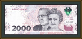 Аргентина Аргентина ^/--/^ Аргентина 2000 песо 2023 P-371  (371 /--/ a) UNC Новинка! ^_^^^ Аргентина 2000 песо 2023 P-371 (371 /--/ a) UNC Новинка! - фото фото фото