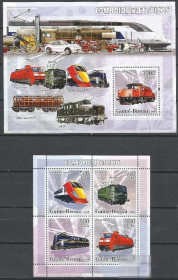Гвінея-Бісау Гвинея-Бисау ^/--/^ Гвинея-Бисау 2006 транспорт электрический железная дорога автомобили Клббл. ^_^^^ Гвінея-Бісау 2006 транспорт електрична залізниця автомобілі Клббл. - фото фото фото