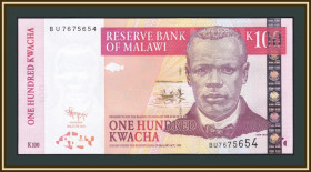 Малаві Малави ^/--/^ Малави 100 квача 2011 P-54  (54 /--/ c) UNC ^_^^^ Малавы 100 квача 2011 P-54 (54 /--/ c) UNC - фото фото фото