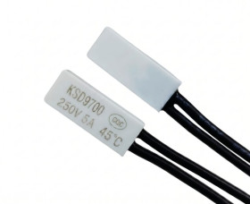 Реле Реле ^/--/^ OFF 45°C KSD /--/ 9700 розімкнуте, термореле на замикання 5 /--/ A/250 /--/ V, пластиковий корпус ^_^^^ OFF 45 - фото фото фото