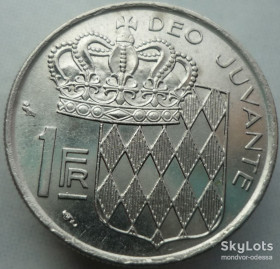 Монако Монако ^/--/^ Монако 1 франк 1960  11/04 /--/ м /--/ 70 ^_^^^ Монако 1 франк 1960 11/04 /--/ м /--/ 70 - фото фото фото