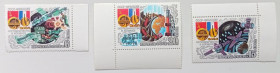 СРСР - СССР - ^/--/^ СССР 1982 Советско-французский космический полет Интеркосмос, с полями, MNH (I) ^_^^^ СРСР 1982 Радянсько-французький космічний політ Інтеркосмос, з полями, MNH (I) - фото фото фото