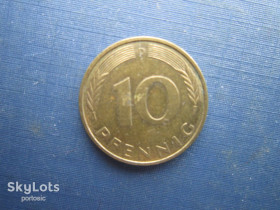 НДР, ФРН ГДР, ФРГ ^/--/^ Монета 10 пфенігів Німеччина ФРН 1995 D ^_^^^ Монета 10 пфеннигов Германия ФРГ 1995 D - фото фото фото