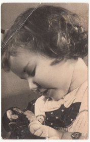 СРСР СССР ^/--/^ Девочка с куклой 1958 Фотооткрытка Р /--/ 8 ^_^^^ Дівчинка з лялькою 1958 Фотовідкритка Р /--/ 8 - фото фото фото