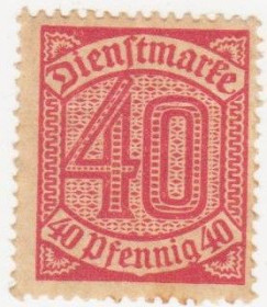 Веймарська республіка Веймарская республика ^/--/^ Германия 1920 г.№  28 * ^_^^^ Німеччина 1920 р. No 28* - фото фото фото