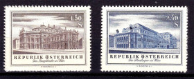 Австрія Австрия ^/--/^ Австрия 1955 г MNH - архитектура ^_^^^ 1955 — Австрія — архітектура - фото фото фото