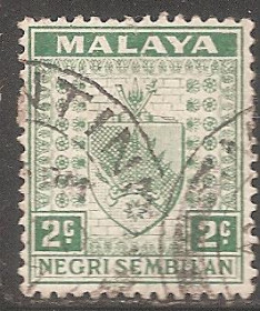 Малайзія Малайзия ^/--/^ Бр.Малайя   (Негри Сембилан) 1936 Sc.22  гаш. ^_^^^ Бр.Малайя (Негрі Сембілан) 1936 Sc.22 гаш. - фото фото фото