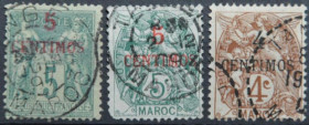 Інше Другое ^/--/^ Французские колонии Марокко Надпечатки 1891-1900 ^_^^^ Французькі колонії Марокко Надпечатки 1891-1900 - фото фото фото