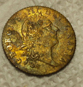 Гральні Игральные ^/--/^ 1788 год старинный  игральный  Жетон в виде полугинеи/ монеты король Британии Георг Третий nf /--/ 364 ^_^^^ 1788 - старовинний ігровий Жетон у вигляді напівгінеї / монети король Британії Георг Третій nf /--/ 364 - фото фото фото