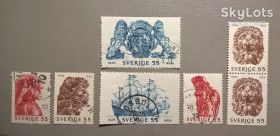 Транспорт Транспорт ^/--/^ Швеция Искусство Герб 1969 ^_^^^ Швеція Мистецтво Герб 1969 - фото фото фото