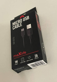 Аксесуари Аксессуары ^/--/^ Кабель MAXLIFE для заряджання телефону microUSB 2 /--/ А 1 метр ^_^^^ Кабель MAXLIFE для заряжания телефона microUSB 2 /--/ А 1 метр - фото фото фото