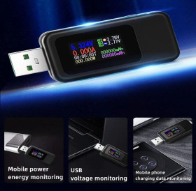 Інші вимірювальні прилади Другие измерительные приборы ^/--/^ USB-тестер: цифровой вольтметр, омметр, ваттметр и амперметр ^_^^^ USB-тестер: цифровий вольтметр, омметр, ватметр і амперметр - фото фото фото