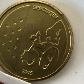 Італія і Ватикан Италия и Ватикан ^/--/^ 50 євроцентів 2005 р. Ватикан. SPECIMEN. Європроба. Капсула. ^_^^^ 50 евроцентов 2005 г. Ватикан. SPECIMEN. Европроба. Капсула. - фото фото фото