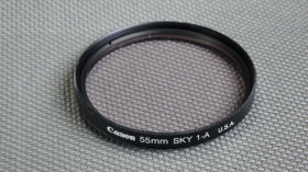 Світлофільтри Светофильтры ^/--/^ Canon Skylite 1 /--/ A 55 /--/ мм. защитный ультрафиолетовый светофильтр 100% оригинал Japan Вживане ^_^^^ Canon Skylite 1 /--/ A 55 мм захисний ультрафіолетовий світлофільтр 100% оригінал Japan - фото фото фото