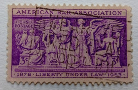 Північна Америка Северная Америка ^/--/^ США 1953 Американская ассоциация юристов, гашеная ^_^^^ США 1953 Американська асоціація юристів, гашена - фото фото фото