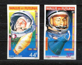 Освоєння космосу Освоение космоса ^/--/^ Уоллис и Футуна   Wallis &amp; Futuna Isl Space Mi 386-387 20 th ann of Gagarine and Shepard.MNH ^_^^^ Волліс і Футуна Wallis &amp;amp; Futuna Isl Space Mi 386-387 20 th ann of Gagarine and Shepard. MNH - фото фото фото