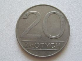 - року - года ^/--/^ Польша 20 злотых 1987 года #10427 ^_^^^ Польща 20 злотих 1987 #10427 - фото фото фото