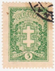 Балтійські країни Балтийские страны ^/--/^ Литва 1926 г. №  274 гашеная ^_^^^ Литва 1926 р. No 274 гашена - фото фото фото