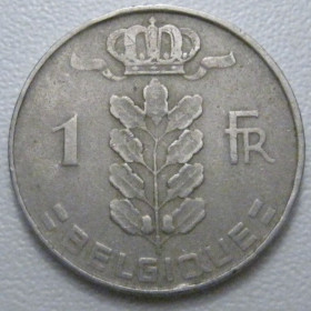 Бельгія Бельгия ^/--/^ Бельгія 1 франк 1952 року Belgique 42546 ^_^^^ Бельгия 1 франк 1952 года Belgique 42546 - фото фото фото
