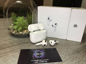 Навушники Наушники ^/--/^ Безпроводные Блютуз Наушники IPhone Apple AirPods 3, Аирподс 3 ^_^^^ Бездротові Блютуз Навушники IPhone Apple AirPods 3, Аірподс 3 - фото фото фото