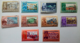 СРСР - СССР - ^/--/^ СССР 1969 Ленинские места, гашеные ^_^^^ СРСР 1969 Ленінські місця, гашені - фото фото фото