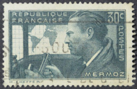 Інше Другое ^/--/^ Франция Пионеры Авиации Жан Мермоз 1937 ^_^^^ Франція Піонери Авіації Жан Мермоз 1937 - фото фото фото