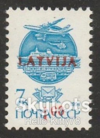 Країни СНД Страны СНГ ^/--/^ Латвия 1992 стандарт надпечатка Mi 335 І MNH ^_^^^ Латвия 1992 стандарт надпечатка Mi 335 и MNH - фото фото фото