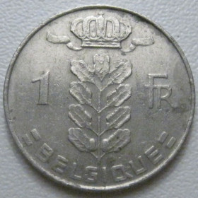 Бельгія Бельгия ^/--/^ Бельгія 1 франк 1975 року Belgique 42671 ^_^^^ Бельгия 1 франк 1975 года Belgique 42671 - фото фото фото