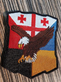 Інше Другое ^/--/^ Шеврон грузинский национальный легион Georgian Legion Грузия-Украина № 389 ^_^^^ Шеврон грузинський національний легіон Georgian Legion Грузія-Україна No 389 - фото фото фото