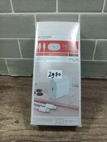 Зарядні пристрої Зарядные устройства ^/--/^ Мережевий адаптер USB-C PD 20 /--/ W та кабель Lightning 2970 ^_^^^ Сетевой адаптер USB-C PD 20 /--/ W и кабель Lightning 2970 - фото фото фото