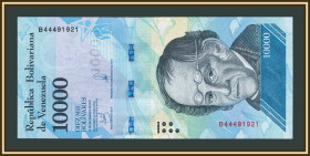 Венесуела Венесуэла ^/--/^ Венесуэла 10000 боливаров 2017 P-98  (98 /--/ b) аUNC/UNC ^_^^^ Венесуела 10000 боліварів 2017 P-98 (98 /--/ b) аUNC/UNC - фото фото фото