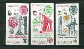 Освоєння космосу Освоение космоса ^/--/^ Шарджа Sharjah Space 1966  Mi 246-248 B  New currency OVP  MNH Cv 25.00 ^_^^^ Шарджа Sharjah Space 1966 Mi 246-248 B New currency OVP MNH Cv 25.00 - фото фото фото