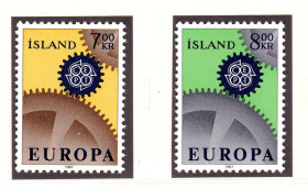 Малі Держави Європи Малые Государства Европы ^/--/^ Исландия 1967 г MNH  - EUROPA CEPT - ^_^^^ Ісландія 1967 MNH - EUROPA CEPT - фото фото фото
