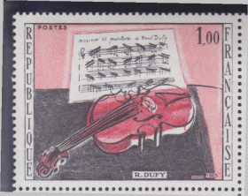 Франція Франция ^/--/^ Франция 1965 ЖИВОПИСЬ КАРТИНА СКРИПКА МУЗЫКА ХУДОЖНИК РАУЛЬ ДУФИ МУЗЕЙ ГАЛЕРЕЯ Mi.1529** MNH ^_^^^ Франція 1965 ЖИВОПИС КАРТИНА СКРИПКА МУЗИКА ХУДОЖНИК РАУЛЬ ДУФІ МУЗЕЙ ГАЛЕРЕЯ Mi.1529** MNH - фото фото фото