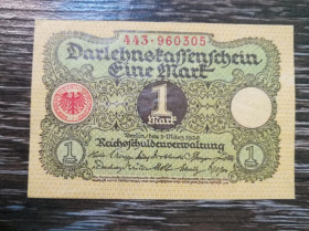Німеччина Германия ^/--/^ GERMANY Німеччина 1 марка 1920 ^_^^^ GERMANY Германия 1 марка 1920 - фото фото фото