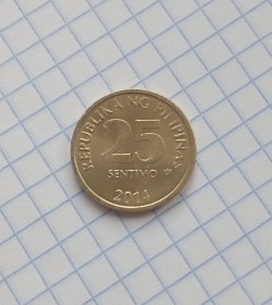 Філіппіни Филиппины ^/--/^ Филиппины 25 /--/ сентимо 1993 г. ^_^^^ Філіппіни 25 /--/ сентімо 1993 - фото фото фото