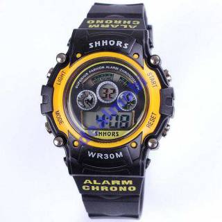 Наручні годинники Наручные часы ^/--/^ Спортивные часы Shhors Sport HT-353 Yellow Арт:780 ^_^^^ Спортивний годинник Shhors Sport HT-353 Yellow Арт:780 - фото фото фото