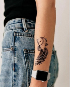 Інше Другое ^/--/^ 44140  Временная тату TATTOOSHKA &amp;quot;Сова геометрия&amp;quot; T-111 ^_^^^ 44140 Тимчасова тату TATTOOSHKA &amp;quot;Сова геометрія &amp;quot; T-111 - фото фото фото