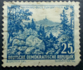 НДР, ФРН ГДР, ФРГ ^/--/^ ГДР 1961 Ландшафты, гашеная ^_^^^ НДР 1961 Ландшафти, гашена - фото фото фото