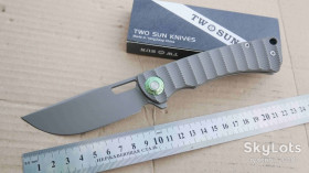 Ножі, мультітули Ножи, мультитулы ^/--/^ TwoSun TS /--/ 444-Titanium, YJ /--/ 01-V /--/ 1 - Chinese M /--/ 390 Stonewashed, Designed By: Night Morning, Flipper, Ceramic Ball Bearing, Tactical, EDC, Frame Lock ^_^^^ TwoSun TS /--/ 444-Titanium, YJ /--/ 01-V /--/ 1 Stonewashed, Designed By: Night Morning, Flipper, Ceramic Ball Bearing, Tactical, EDC, Frame Lock - фото фото фото