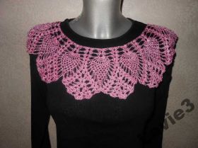 Сувенири Сувениры ^/--/^ Воротник накладной вязанный крючком Hand made №1 ^_^^^ Воротник накладний в'язаний гачком Hand made No /--/ 1 - фото фото фото