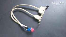 Інше Другое ^/--/^ 2422 - Планка розширення    (косічка) USB + FireWire на задню стінку ^_^^^ 2422 - Планка расширения (косечка) USB + FireWire на заднюю стенку - фото фото фото