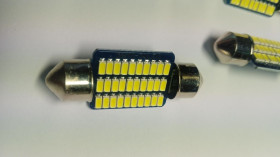 Діодні Диодные ^/--/^ Светодиодная лампа 27 /--/ SMD 12 /--/ V 36 /--/ мм    (качество) ^_^^^ Світлодіодна лампа 27 /--/ SMD 12 /--/ V 36 /--/ мм (якість) - фото фото фото