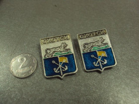 Геральдика Геральдика ^/--/^ знак герб охотск лот 3 шт №6385 ^_^^^ герб полювання лот 3 шт No /--/ 6385 - фото фото фото