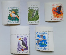 СРСР - СССР - ^/--/^ СССР 1976 Водоплавающие птицы, заповедник, фауна, MNH ^_^^^ СРСР 1976 Природні заповідники, птахи, MNH - фото фото фото